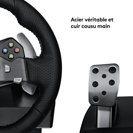 LOGITECH Volant de course G920 Driving Force - Xbox One et PC - La