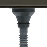 vidaXL Évier de cuisine fait main Noir Acier inoxydable