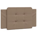vidaXL Coussin de tête de lit cappuccino 100 cm similicuir