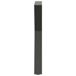 vidaXL Pieds de table à manger 2 pièces Anthracite 60 x (72-73 3) cm Acier