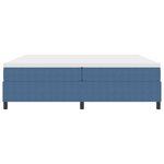 vidaXL Lit à ressorts Bleu et Blanc 203 x 200 x 60 cm