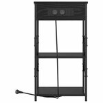 vidaXL Cabinet de chevet Chêne noir 41 x 31 x 76 cm Bois d'ingénierie