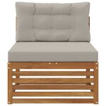 vidaXL Canapé du milieu extérieur Bois d'Acacia Massif Naturel