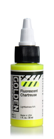 Encre Acrylic High Flow Golden V 30ml Fluorescent Chartreuse