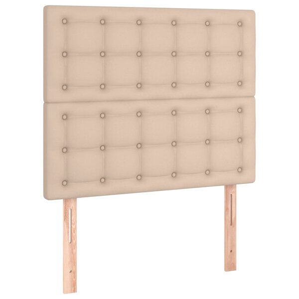 vidaXL Tête de lit Cappuccino 80x5x118/128 cm Similicuir