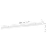 vidaXL Étagères murales 4 Pièces Blanc brillant 100x9x3 cm