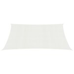 vidaXL Voile d'ombrage 160 g/m² Blanc 6x7 m PEHD