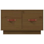 vidaXL Table basse Marron miel 60x53x35 cm Bois massif de pin