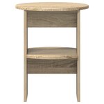 vidaXL Meuble d'appoint 2 Pièces Chêne Sonoma Ø40 x 50 cm