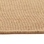 vidaXL Tapis en jute avec support en latex 80x160 cm Naturel