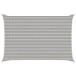 vidaXL Voile d'ombre 4 x 5 m HDPE Rectangulaire Gris clair et blanc