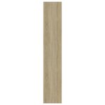 vidaXL Bibliothèque/séparateur de pièce chêne sonoma bois d'ingénierie