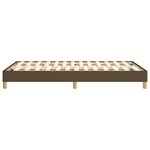 vidaXL Cadre de lit Marron foncé 120x200 cm Tissu