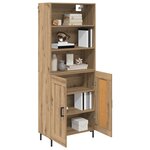 vidaXL Haut Armoire Chêne artisanal 69 5 x 34 x 180 cm