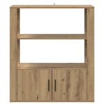vidaXL Buffet chêne artisanal 30 x 80 x 90 cm Bois d'ingénierie