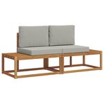 vidaXL Ensemble de canapés d'extérieur 2 pc Naturel