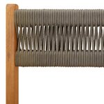 vidaXL Chaises de jardin pliables lot de 8 gris bois d'acacia massif