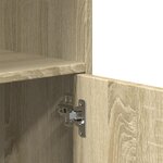 vidaXL Armoire à roulettes chêne sonoma 55x40x91 cm bois d'ingénierie