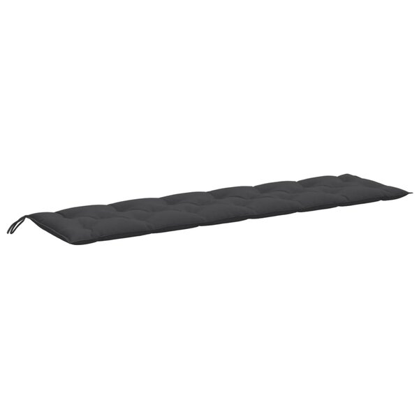 vidaXL Coussin de banc de jardin anthracite mélangé 200x50x7 cm tissu