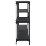 vidaXL Table console noir 160x32x95 cm bois d'ingénierie