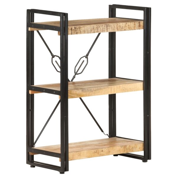 vidaXL Bibliothèque à 3 niveaux 60x30x80 cm Bois de manguier massif