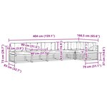 vidaXL Ensemble de canapés d'extérieur 6 Pièces Blanc et Beige
