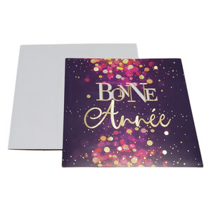 Carte De Voeux - 3 Cartes Bonne Année Décor Brillant