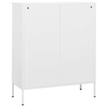 vidaXL Armoire de rangement Blanc 80x35x101 5 cm Acier