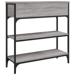 vidaXL Table console sonoma gris 72 5x25x75 cm bois d'ingénierie