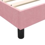 vidaXL Sommier à lattes de lit avec matelas rose 140x210 cm velours