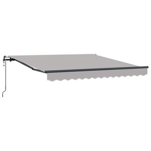 Store rétractable automatique vidaXL gris clair 300x250 cm
