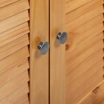 vidaXL Cabinet de Salle de Bain Suspendu avec stockage Marron Miel