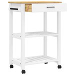 vidaXL Chariot de cuisine MONZA 60x40x88 5 cm bois massif de pin