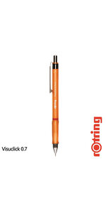 rOtring Visuclick Porte-mine 0.7 mm 2B orange