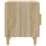 vidaXL Tables de chevet 2 Pièces Chêne Sonoma Bois d'ingénierie