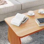 vidaXL Table basse Marron cire 80 x 50 x 31 cm Bois massif en pin