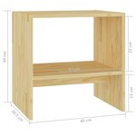 vidaXL Tables de chevet 2 Pièces 40x30 5x40 cm Bois de pin massif