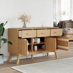 vidaXL Buffet OLDEN marron 114x43x73 5 cm bois massif de pin