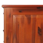 vidaXL Coffre de rangement avec couvercle marron bois massif d'acacia