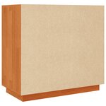 vidaXL Buffet cire marron 80x40x75 cm bois massif de pin