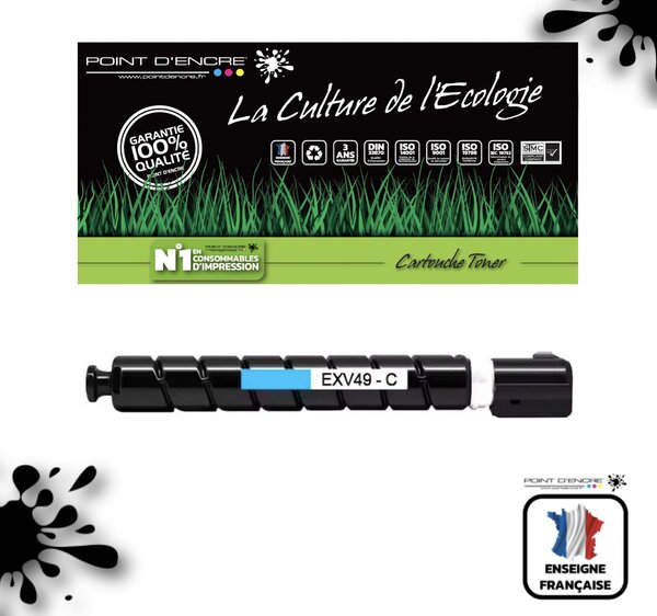 C-EXV49 - CYAN 8525B002 - Grande capacité
