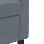 vidaXL Ensemble de canapés 4 Pièces avec coussins Gris foncé Velours
