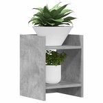 vidaXL Support de Plante 2 pièces Gris béton 30 x 30 x 40 cm
