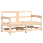 vidaXL Canapés d'angle de jardin 2 Pièces bois de pin massif