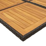 vidaXL Ensemble à manger de jardin 17 Pièces coussins noir résine tressée