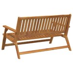 vidaXL Ensemble de repas extérieur Marron Bois d'Acacia Massif