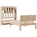 vidaXL Lit bibliothèque sans matelas 75x190 cm bois de pin massif