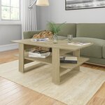 vidaXL Table basse Chêne sonoma 110x55x42 cm Aggloméré