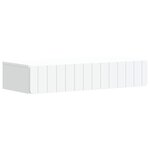 vidaXL Table d'appoint murale Blanc 87 5 x 34 5 x 17 cm