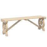 vidaXL Bancs de jardin lot de 2 bois de sapin massif